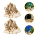 thumbnail image 1 of MLINS 2pcs Trevi Fountain Church Building Model Italian Travel Souvenir Mini Resin Ancient Roman Architecture Sculpture for Home Office Decoration, 1 of 8