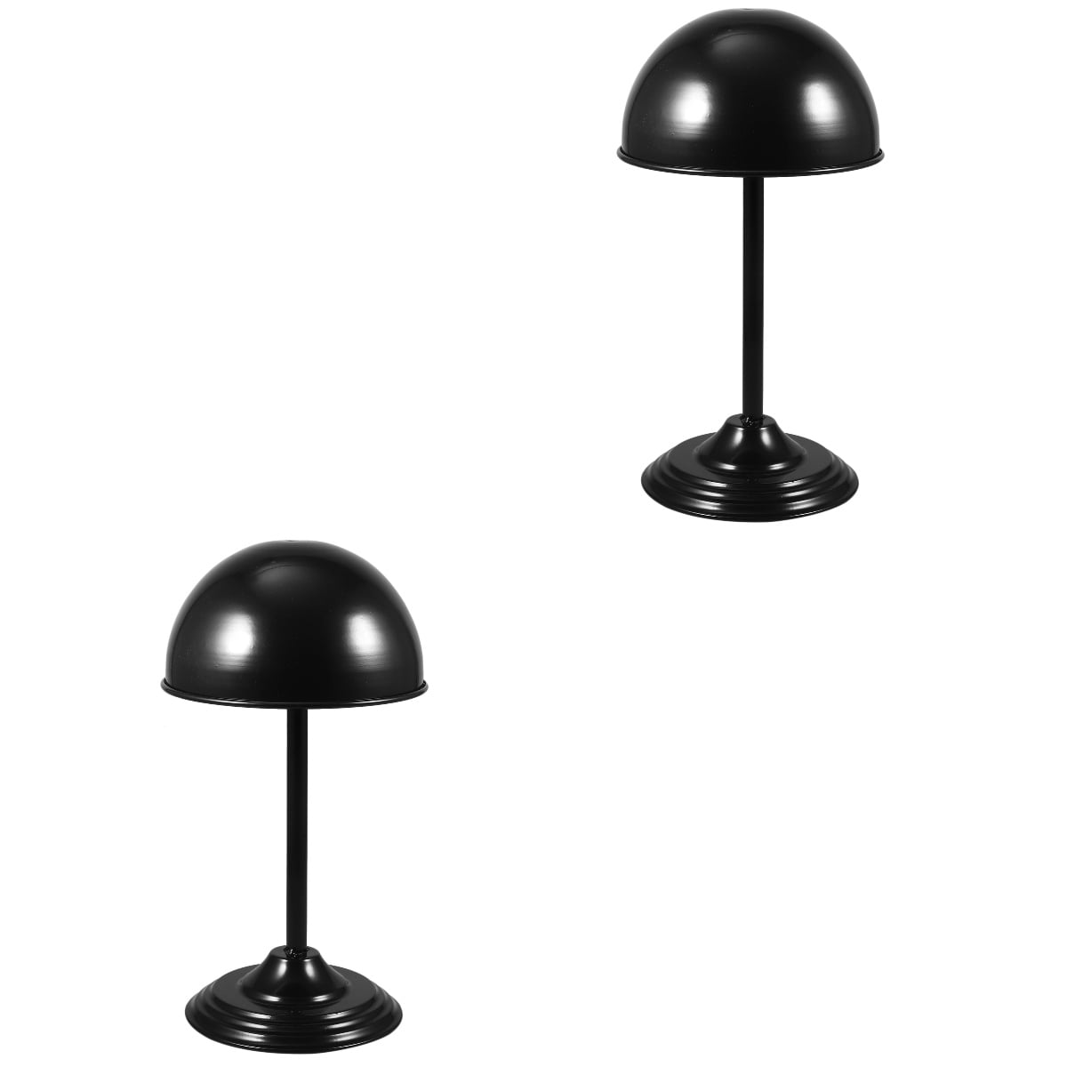 MLINS 2-Pack Vintage Iron Hat Stand Desktop Rack Metal Hat Holder ...