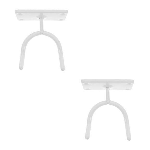 MLINS Hemoton 2pcs Wall Mounted Ironing Board Holder and Organizer for Laundry Rooms Metal Wall Hanging Rack with Hook for Ironing Board