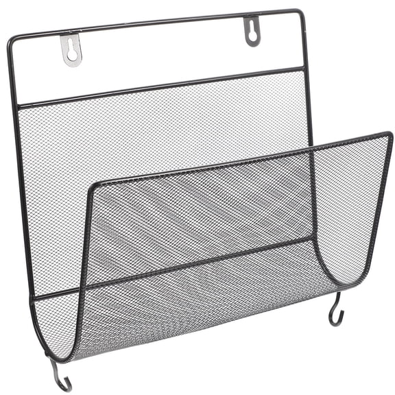 MLINS 2pcs Wall-mounted File Shelf Bedroom Living Room Wall Shelf Hanging Style Magazine Rack