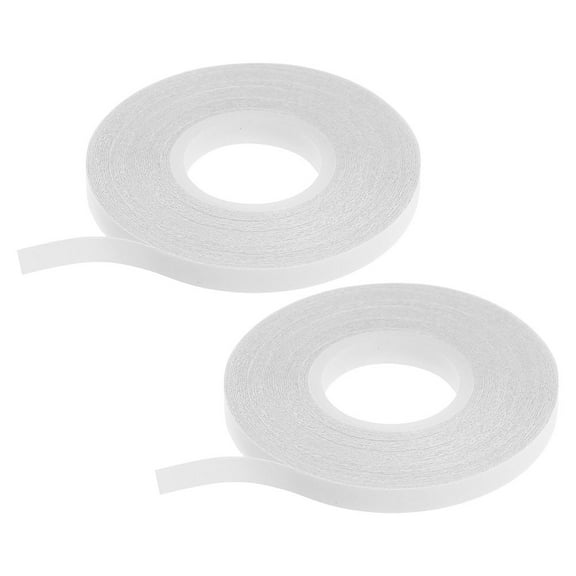 MLINS 2pcs Water Soluble Double Sided Basting Tape for Sewing Quilting and Craft Projects White Easy to Use and Remove Temporary Fabric Adhesion