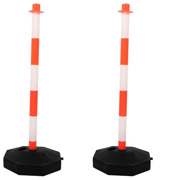 MLINS 2pcs Water-refillable Warning Column Road Traffic Isolation Pile Guardrail Traffic Road Column