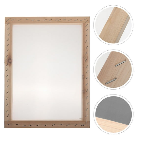 MLINS 2pcs Wood Frame Practical Screen Frame For Printing Starter Wood Frame