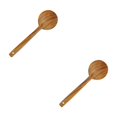 thumbnail image 1 of MLINS 2pcs Wooden Serving Ladle Cooking Kitchen Ladle Server Gravy Ladle Wooden Kitchen Tool Wood Unique Grain Ladle, 1 of 8
