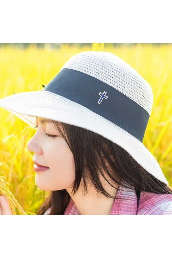 2pcs cross Lapel Pin Christian cross Decor cross Hat Decoration Pin cross Brooch Tie Pins Religious Pin Brooch For Chaplain Badge cross Decor