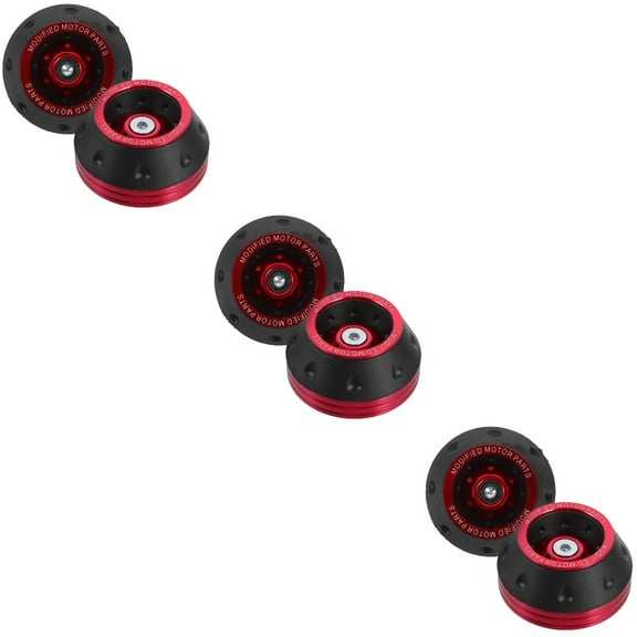 MLINS  3 Count Anti-fall Cup Front Wheel Axle Motorcycle Motocross Orange