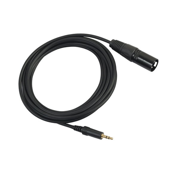 MLINS 3 M Extension Cable Microphone Conversion Cable Recording Audio Cable Black