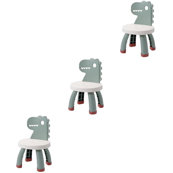 MLINS 3 PCS Kid Children's Chair Toy Chair Family Chair Child Baby 49X32X29.5CM Green