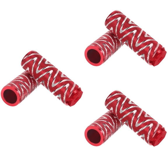 MLINS  3 Pairs Extended Rear Seat Pedals Mountain Bike Pegs Bikes Red