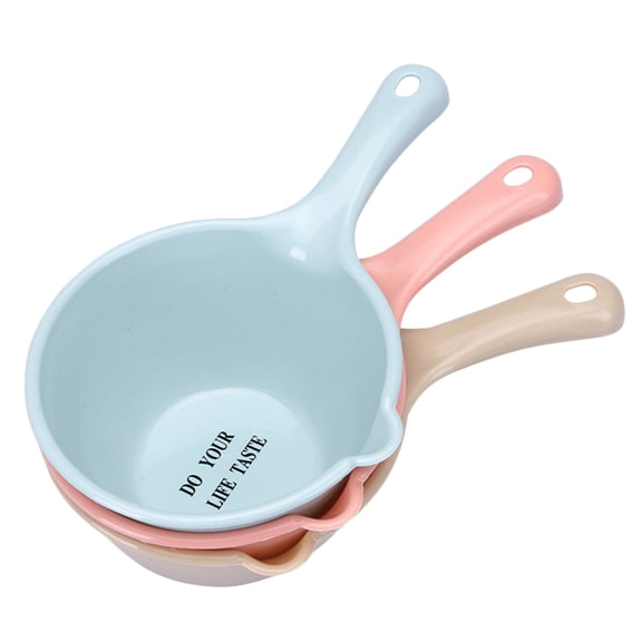 MLINS 3 Pcs Bathroom Water Ladle Water Scoop Long Handle Water Ladle 18X16X9CM