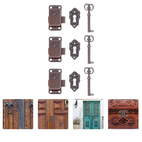 Milisten Lock Buckles Assorted Color 3Set 1.97x0.98x0.20in