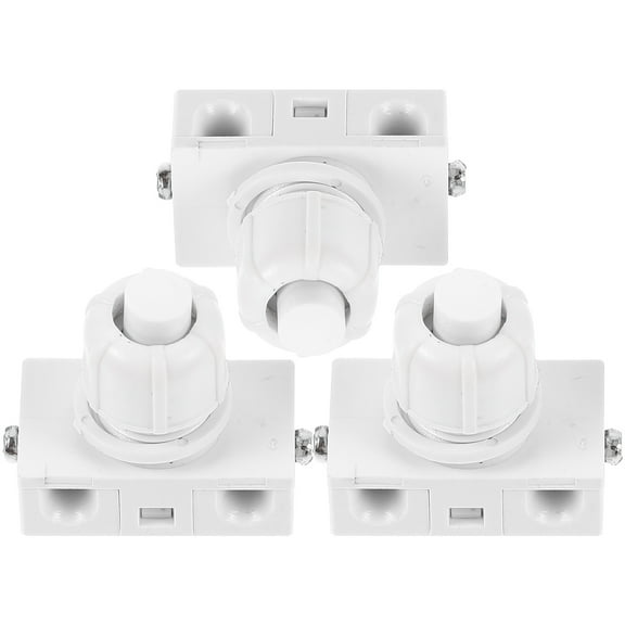 MLINS 3 Pcs Ceiling Light with Pull Chain Fixture Push Button Switch