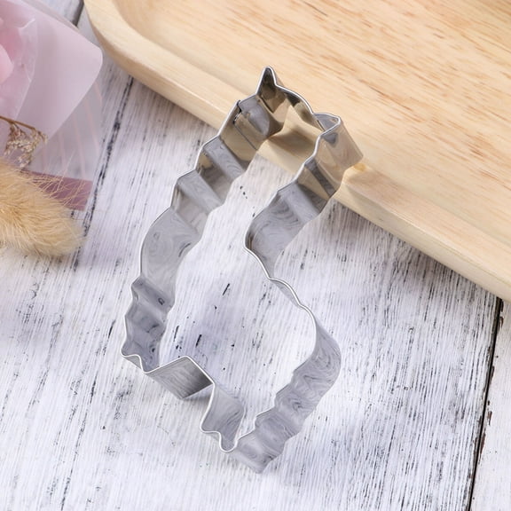 MLINS  3 Pcs Cookie Making Supplies Baking Accessories Sugar Cutters Silver