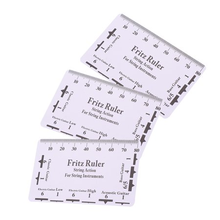 MLINS 3 Pcs Guitar String Ruler Scale Setup Kit Polish Instruments Guitars