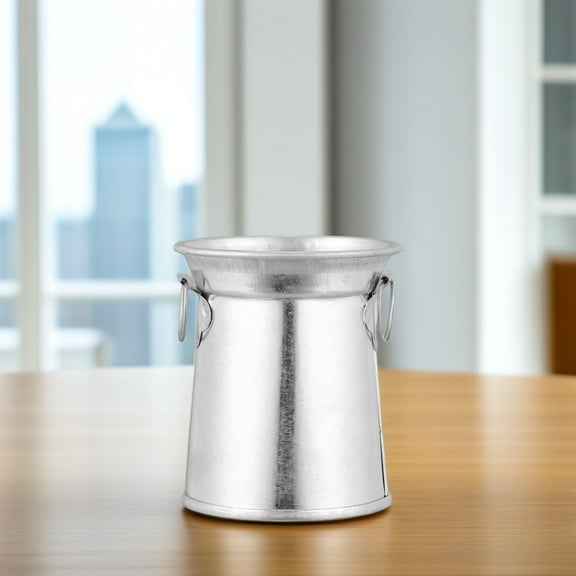 DINHEAROM Rustic Farmhouse Vase Silver 3Pcs 2.1x2.5in