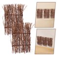 thumbnail image 1 of MLINS  3 Pcs Party Fence Decoration Miniature Yard Ornaments Office Brown, 1 of 7