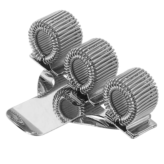 MLINS 3 Pcs Pen Holder for Notebook Multifunctional Clip Nurse Student Silver