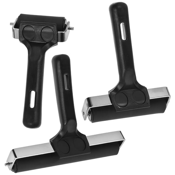 MLINS 3 Pcs Printmaking Tool Set Roller for Painting Handheld Supplies Child Black