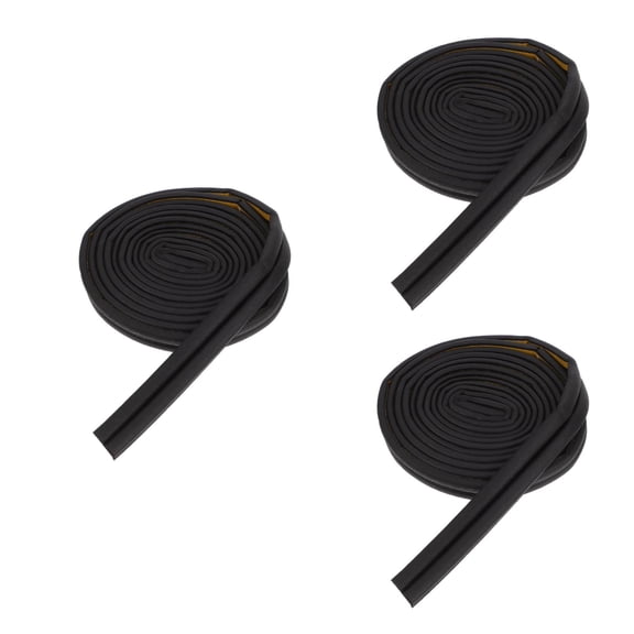 MLINS Worgeous 3 Rolls D Shaped Seal Stripping Door Seal Strip Self Adhesive Soundproofing Door Window Weather Seal for Cars Trucks Rvs Boats
