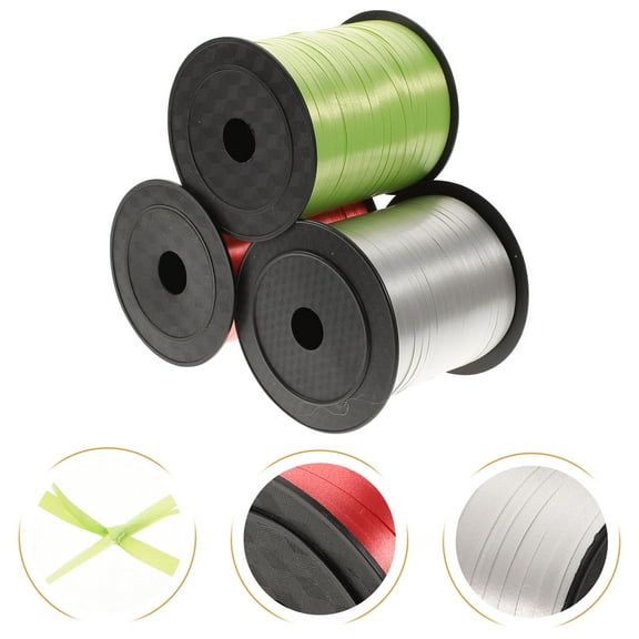 MLINS  3 Rolls Party Ribbons for Presents Balloon Ties Flowers Decorations