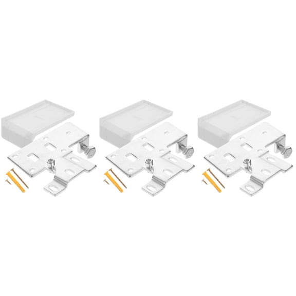 MLINS 3 Sets Cabinet Hanger Iron Wall Mount Cabinet Bracket Hanging Hardware Supply