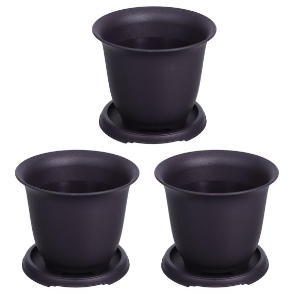 MLINS  3 Sets Decorative Desk Flower Pot Small Bonsai Succulent Planter Container Office