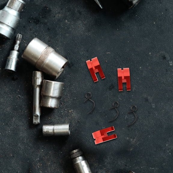 MLINS  3 Sets Metal Engine Clutch Shoe Spring Car Truck Upgrade Parts Red