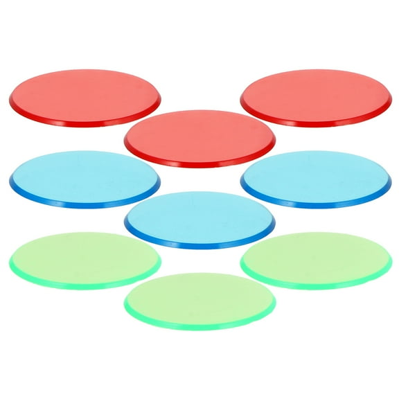 MLINS Portable Color Filter Board for Teaching Made of Durable Plastic in Assorted Colors 3 Sets Total 9pcs