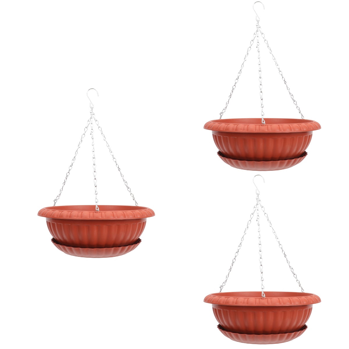 MLINS 3 Sets of Hanging Planter Hanging Flower Pot Home Balcony Flower Basket Garden Flower Pot