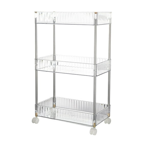 MLINS 3 -Tier Kitchen Storage Rack Floor-type Trolley Stand Office