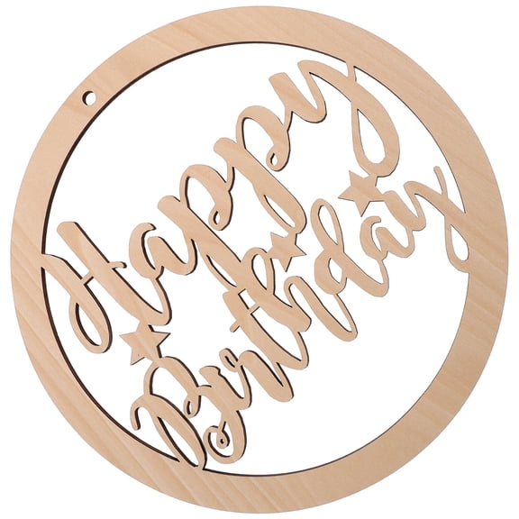 MLINS 3 pcs Scene Layout Decorative Tag Wooden Letters Plate Decor(Khaki)