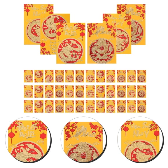 MLINS 30 Pcs Lucky Money Envelopes Lucky Paper Money Luck Money Envelopes 11.5X8X0.2CM