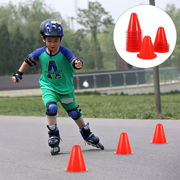 MLINS 30 Pcs Mini Soccer Cones for Drills Skates Obstacle Man Child