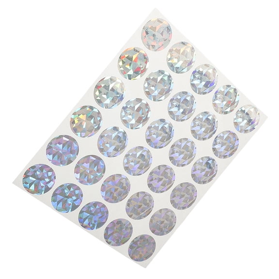 MLINS 30 Pcs Trendy Topper Scratch Card Coated Stickers