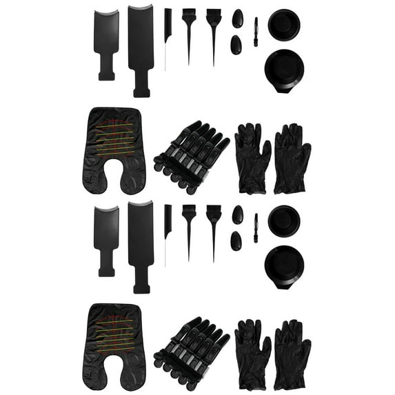 MLINS 30 pcs Highlighting Board and Brush Kit Hair Coloring Comb DIY Hair Dye Tool