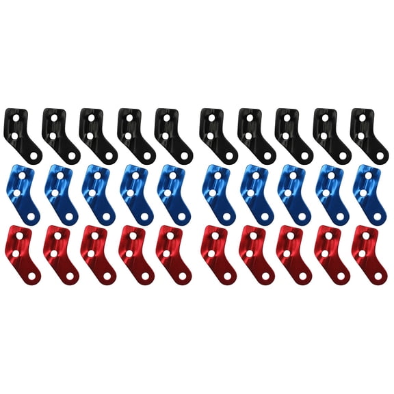 MLINS 30 pcs  L-shaped Tent Rope Connectors Outdoor Camping Climbing Accessory