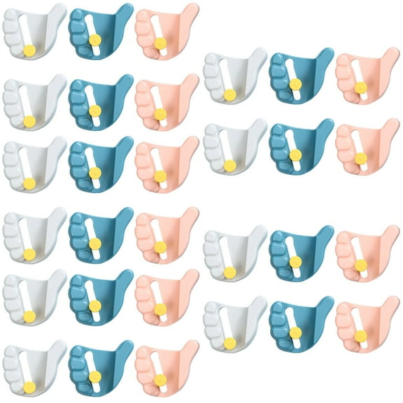 MLINS 30 pcs Multifunctional Mop Holders Seamless Mop Hooks Practical Mop Clips