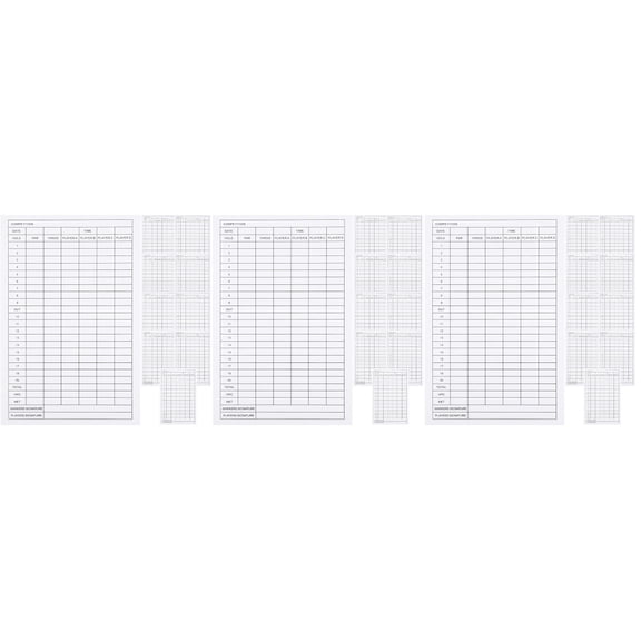 MLINS 30 pcs Number Record Tools Player Score Cards Score Paper for Outdoor Sports Score Cards