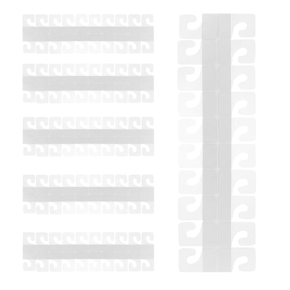 MLINS 300 Pcs Market Display Pvc Transparent Self-adhesive Hook Packaging Box Jewelry