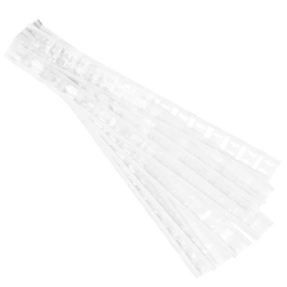MLINS  300 Pcs Pvc Transparent Self-adhesive Hook Packaging Box Jewelry Display Strip Stickers