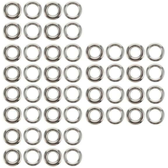 MLINS 300 pcs Brass Curtain Grommets DIY Grommets Eyelet Ring Sliding Ring