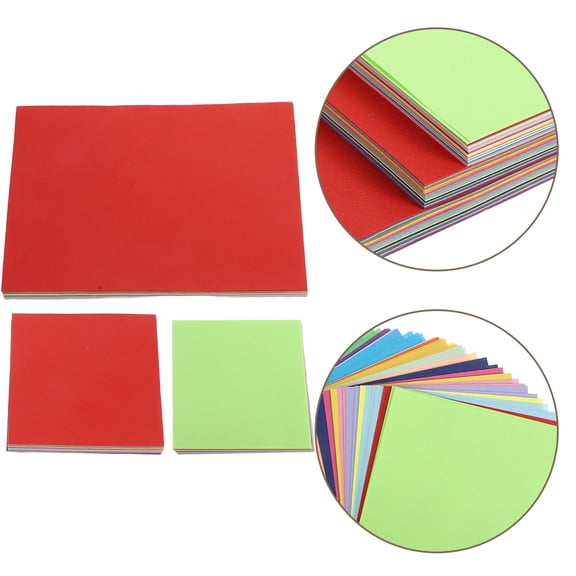 MLINS 300pcs Multi-Colored Origami Paper for Kids Craft Supplies DIY Construction Paper Sheets for Card Making and Decorative Crafts