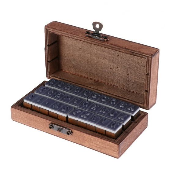 Milisten Rectangular Letter Seals for Custom Symbol 30Set