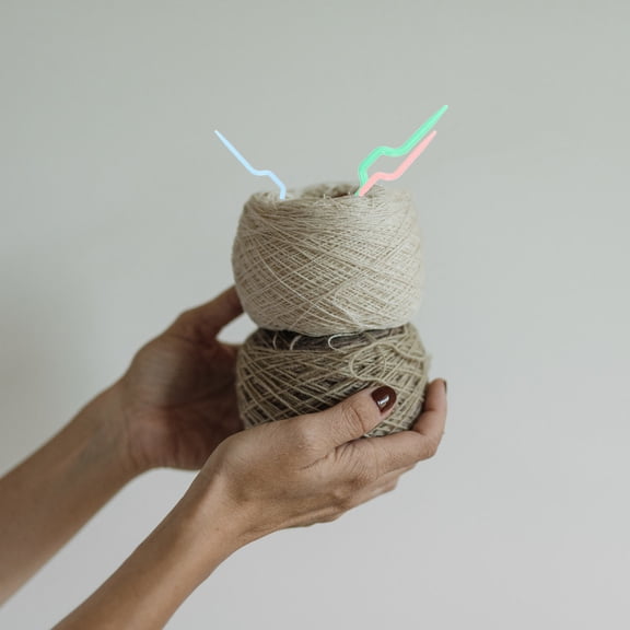 MLINS 30pcs Creative Curved Knitting Needles Multipurpose DIY Wool Knitting Needles