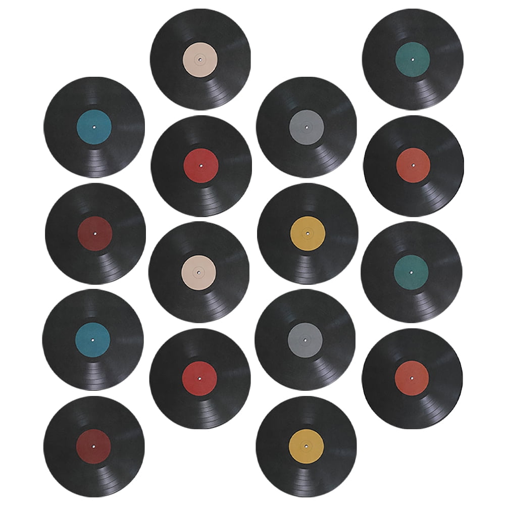 Disco Record Sticker MLINS 32 Pcs Vinyl Record Decoration Crate Disco Themed Stickers Frames ...