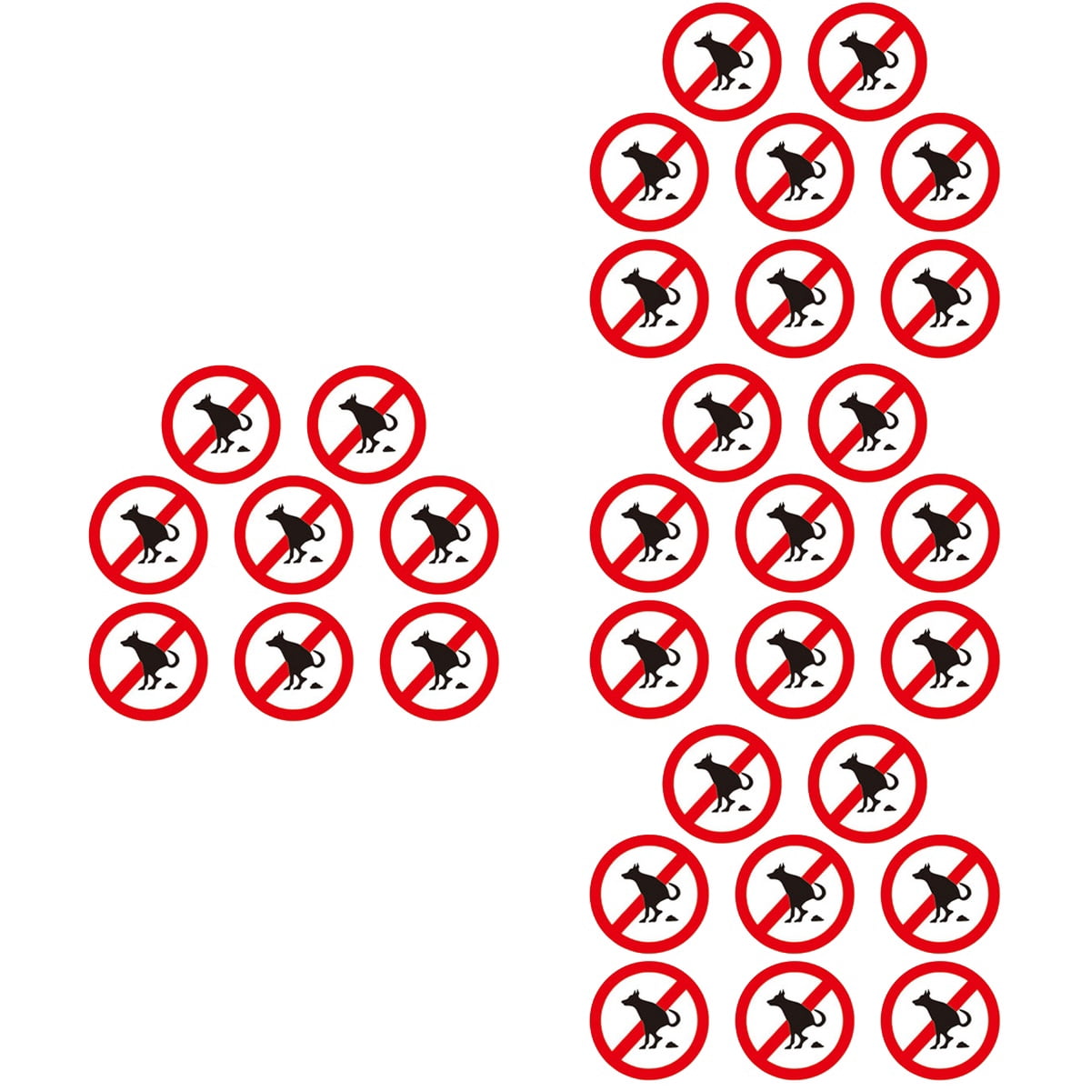 Stop Sign Poop MLINS 32 pcs No Pooping Stickers Street Signs Pet Dog Pooping ...