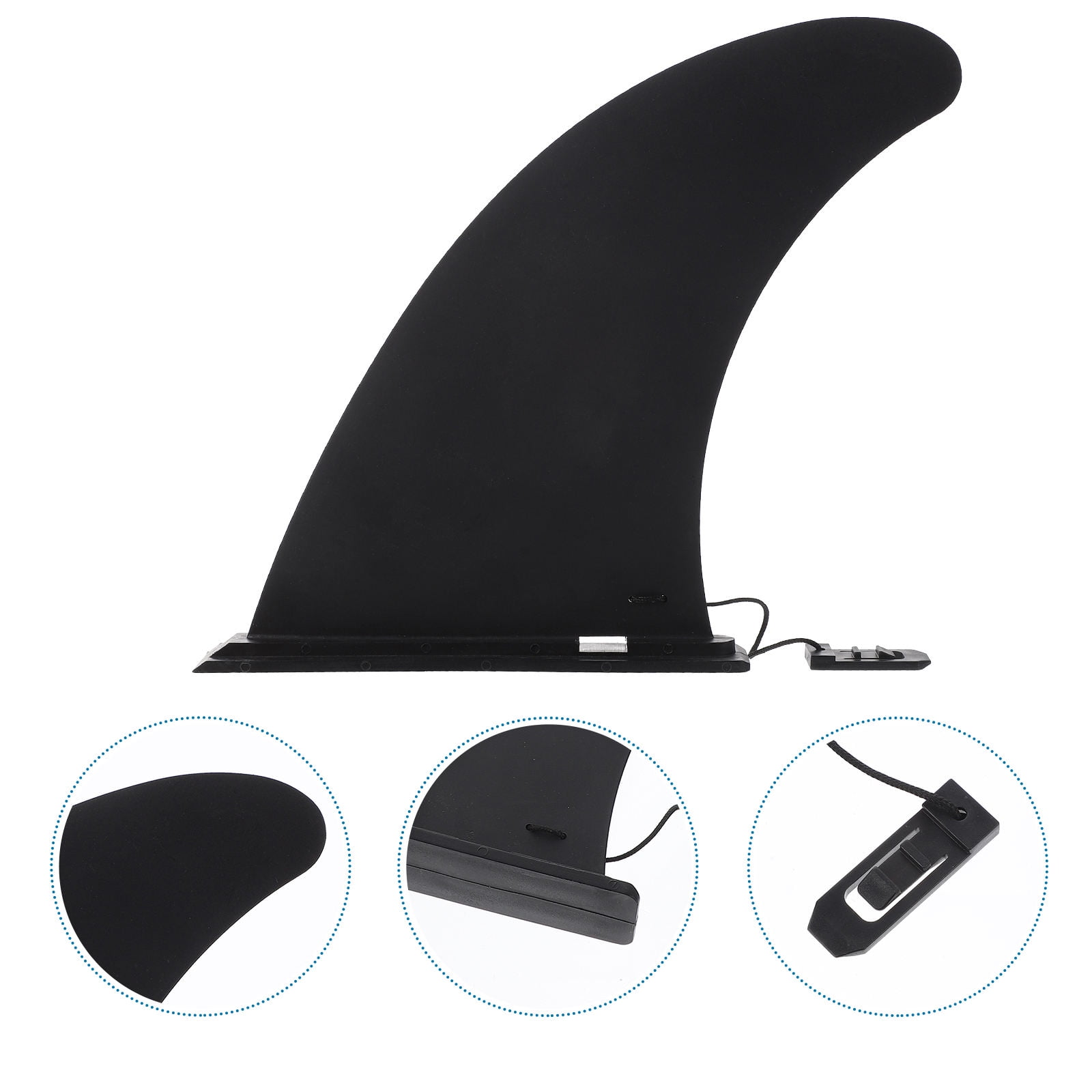 MLINS 3Pack Surfboard Fins for Stability Control Maneuverability Black ...