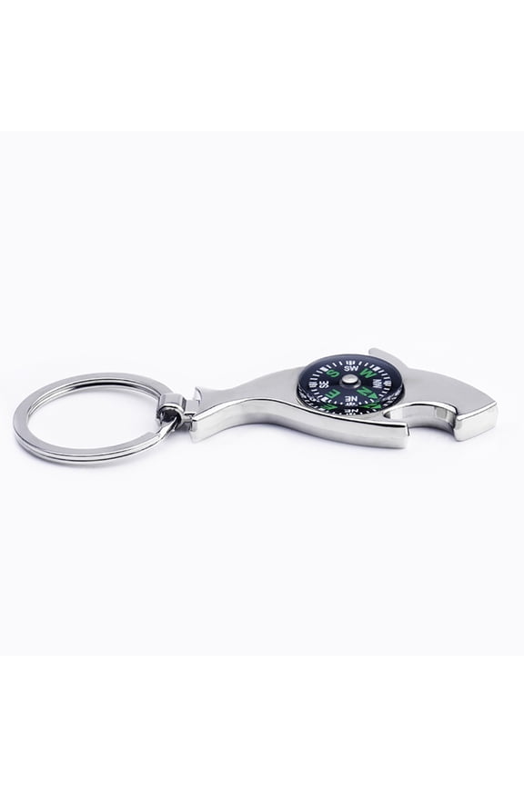 Portable Compass Keychain Novelty Gift for Both Genders 3Pcs