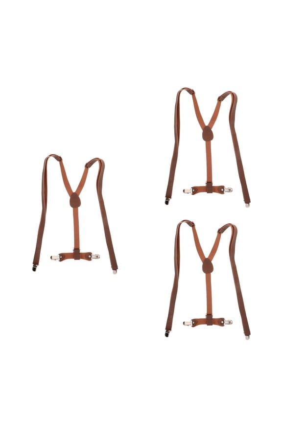 3pcs Adjustable Suspender Elastic Pant Suspenders for Men and Women Suspender with Clip Casual Suspender Formal Wearing Suspender