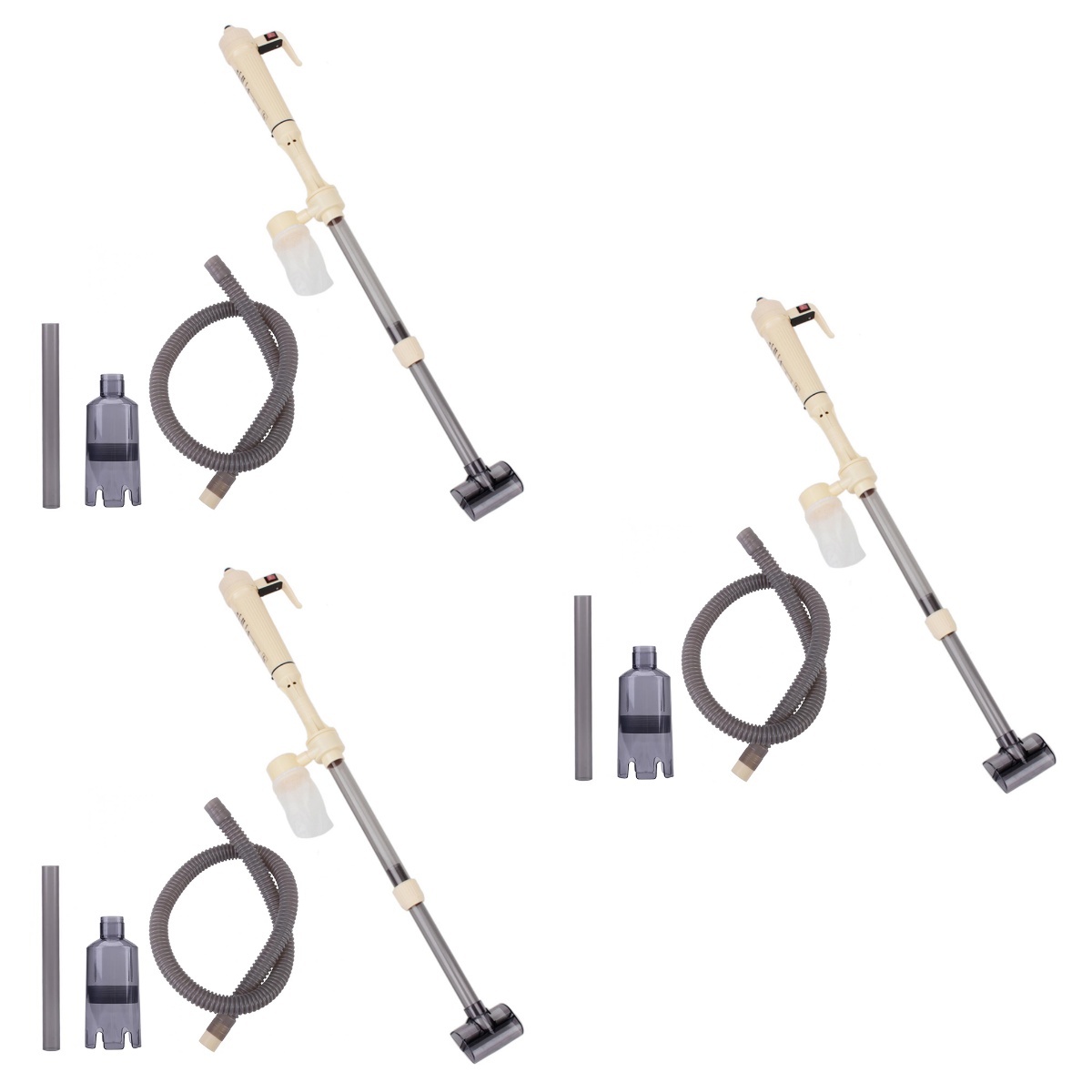 MLINS 3pcs Aquarium Fish Tank Vacuum Gravel Water Filter Clean Siphon ... - Mini Live Terrarium Filter Cleaning Systems